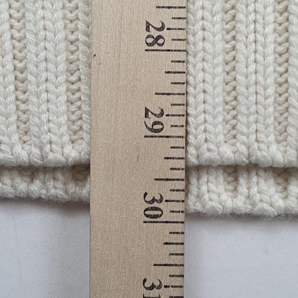 525 Sweater Womens XS White Cable Knit Turtleneck Long Sleeve Pullover Casual - Picture 8 of 10